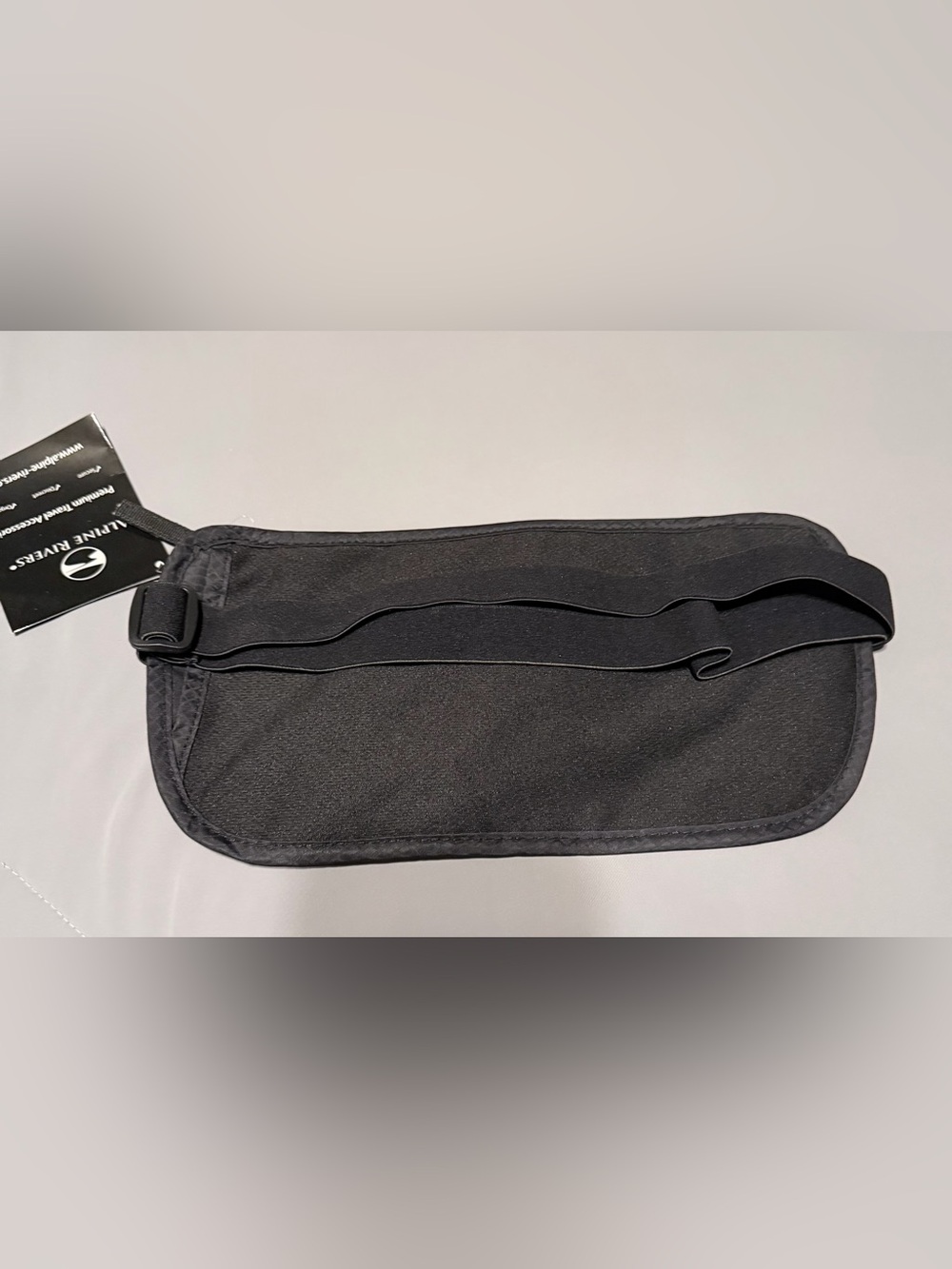 Alpine Rivers Black Money Belt with RFID Protection - Picture 2 of 5